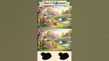 Can You Spot All 3 Differences? 🌿 Spring Aesthetic Challenge #findthedifference #spotthedifference