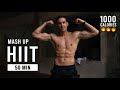 50 min killer hiit workout for fat loss  burn 1000 calories full body home workout