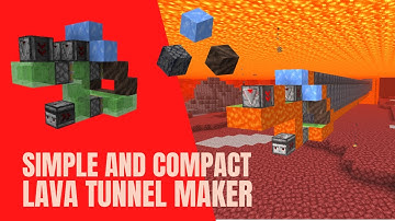 A Tiny 2x2 Lava Tunnel Maker That Is Easy To Build