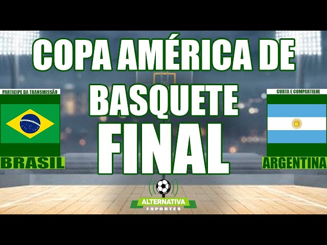 BRASIL x ESTADOS UNIDOS - AO VIVO l FINAL DA AMERICUP - COPA AMÉRICA DE  BASQUETE 