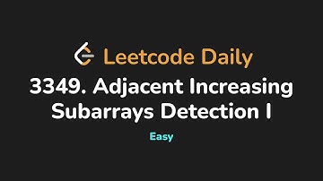 3349. Adjacent Increasing Subarrays Detection I | Leetcode Daily - Python