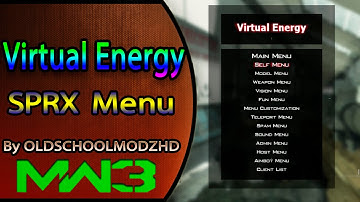 Virtual Energy Mw3 SPRX Menu! + Download