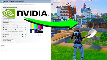 The BEST Fortnite NVIDIA Control Panel Color Settings + Game Color Settings