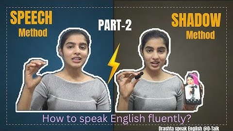 PART-2How to speak English fluently with shadowing & speech method#spokenenglish#english#viral#trend