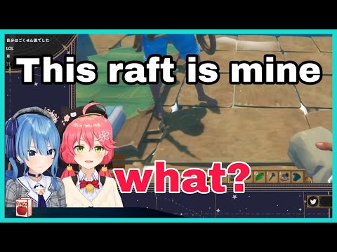 Hoshimachi Suisei Doesn't Want To Share With Sakura Miko | Raft  [Hololive/Eng Sub]