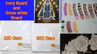 Ivory board - Snow white board board used for pencil drawing and painting screenshot 3