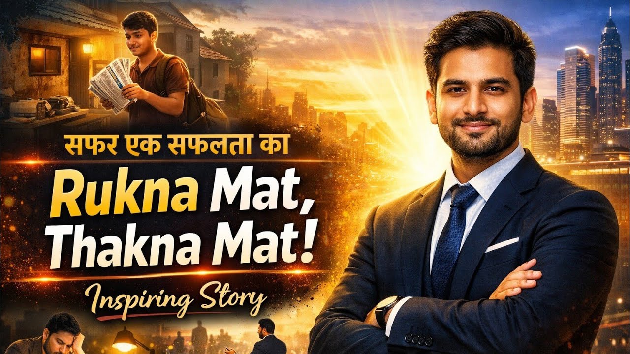 Rukna Mat Thakna Mat | Roshni Ka Safar |  Motivational Story in Hindi | Inspiring Success Story