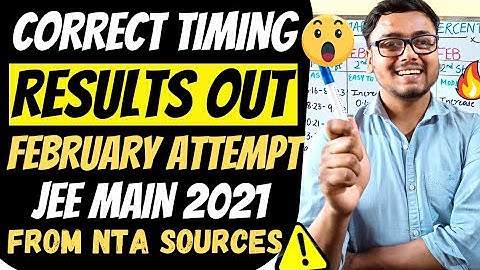 Jee Mains 2021 Result Date And Time | Jee Main Result 2021 | Jee Main 2021 Result | Jee Main result