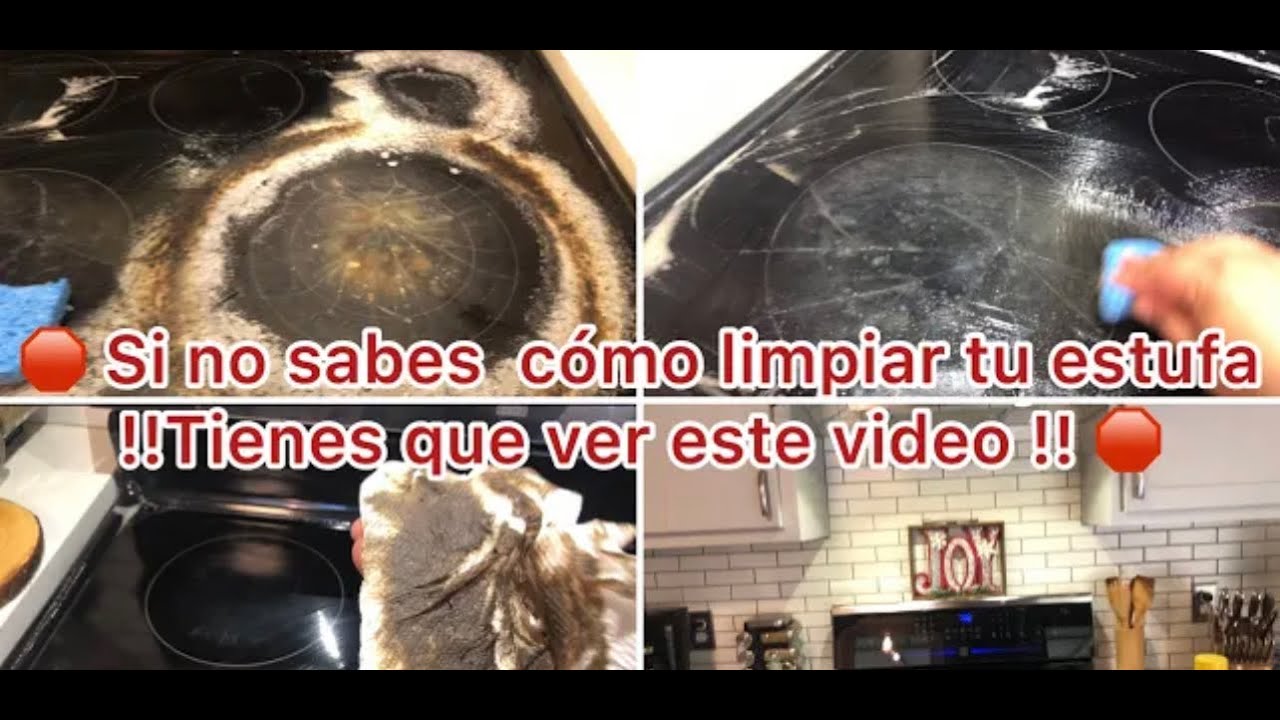 COMO LIMPIAR LA ESTUFA ELÉCTRICA /VIDRIO (VITROCERÁMICA) YouTube