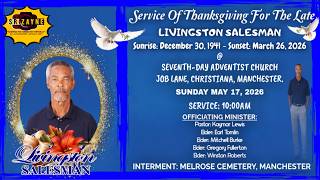 Funeral Service For Livingston Salesman, Sun May 17, 2026 @ 10am #funeral #trending #viral #jamaica