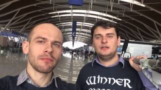 PayPal BattleHack 2014, team Moscow, Shanghai airport