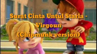 Surat Cinta Untuk Starla - Virgoun lyric video (chipmunk version)