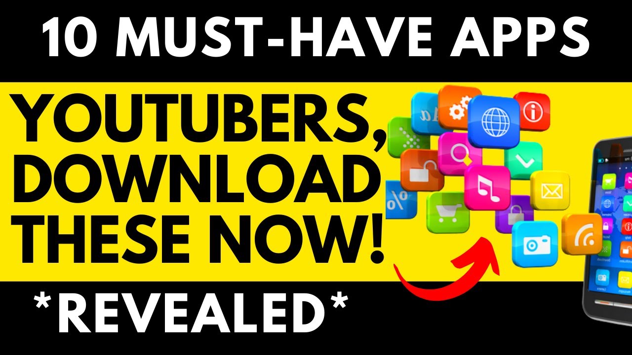 👉 TOP 10 FREE MUST HAVE MOBILE APPS FOR YOUTUBERS Best Apps For