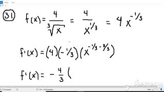 Derivadas Problema 31