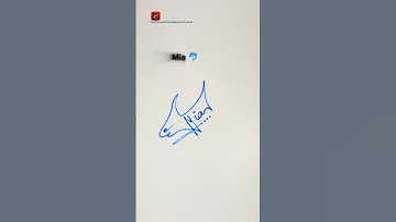 Dolphin 🐬 Signature | Signature Design | Signature Ideas | Mia Signature ✍️ #signature #shorts