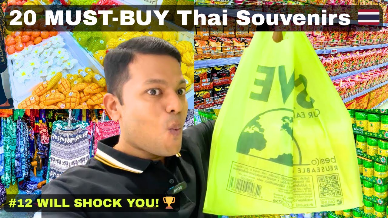 Don’t Leave Thailand Without These! 🇹🇭 20 Best Souvenirs & Snacks | The Ultimate Guide