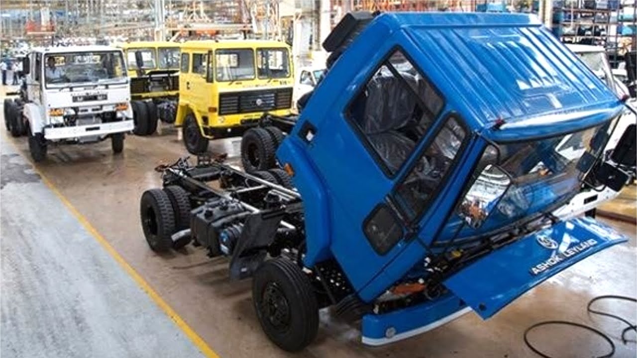 Indian Trucks factory Ashok Leyland automotive production YouTube
