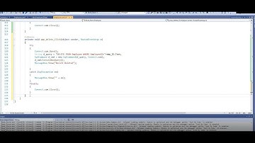 Delete Data into database in WPF C#