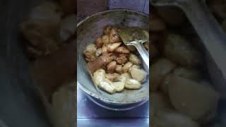 Korkol Allu Vaje Potol Soeayben Allu Recipe Jhuma Sarkar Cooking And Eating
