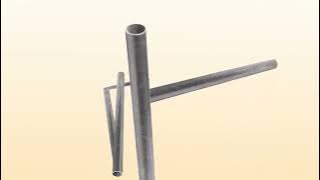 Metal pipe dances to doodle song