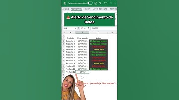 📅 Alerta de vencimento! #excel