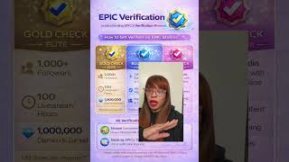 How to Get Verified E.P.I.C. Studios Verification Breakdown | What Gold, Blue & Pink Checks Mean