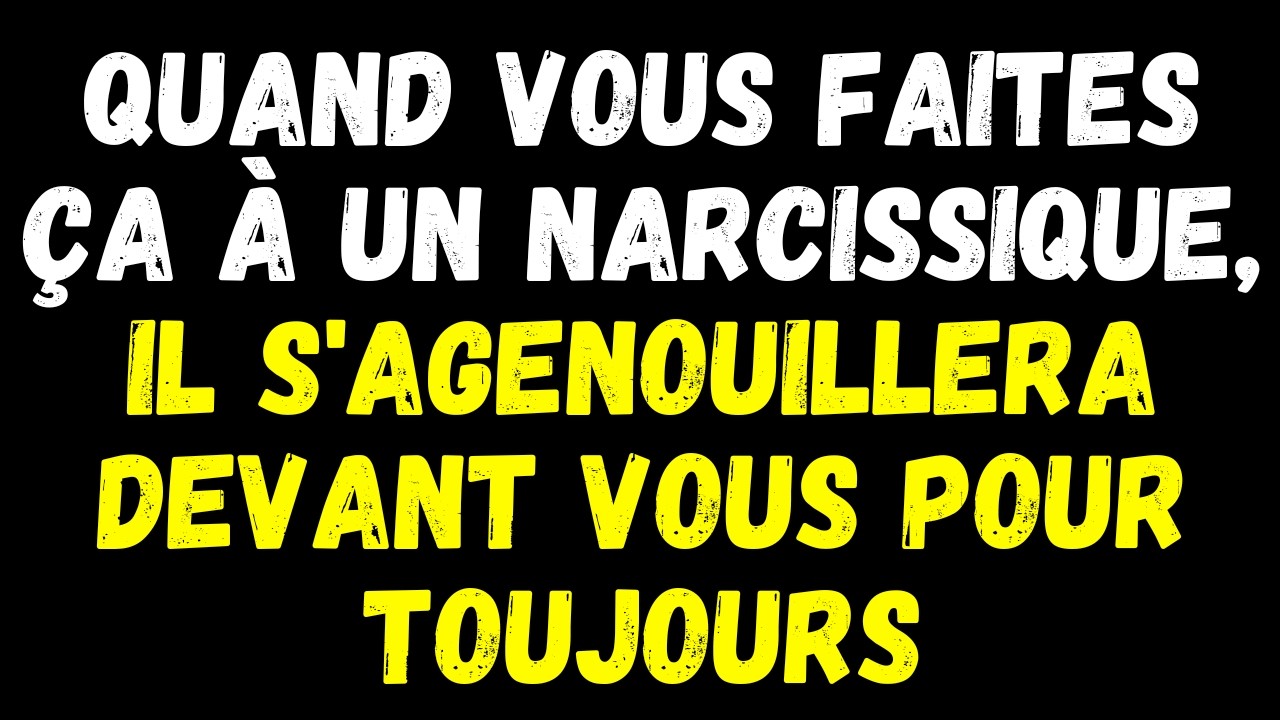 QUAND VOUS FAITES ÇA À UN NARCISSIQUE, IL FINIRA PAR FUIR LA QUEUE ENTRE LES JAMBES #narcissisme