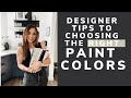 MONEY SAVING TIPS for choosing the RIGHT PAINT COLORS