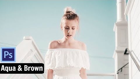 Aqua & Brown Color Grading Effect in Photoshop
