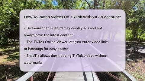 How To Watch Videos On TikTok Without An Account? - Everyday-Networking
