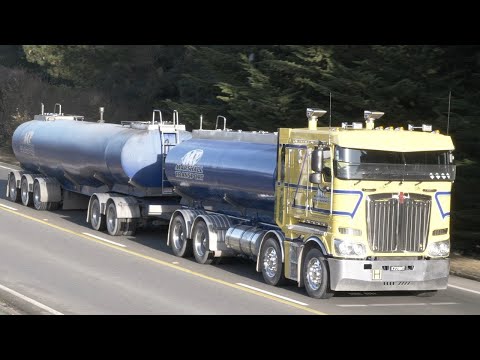 38 Kenworth Trucks on the Road around New Zealand's South Island