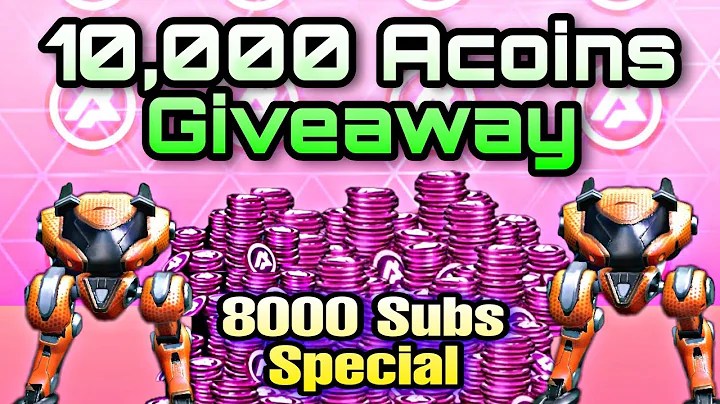 Giveaway 10,000 Acoins ✨ - 8k Subs Special ✅ || Mech Arena Robot Showdown ||