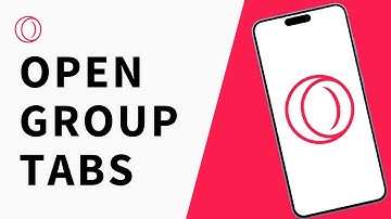 How to Open Group Tabs on Opera GX?