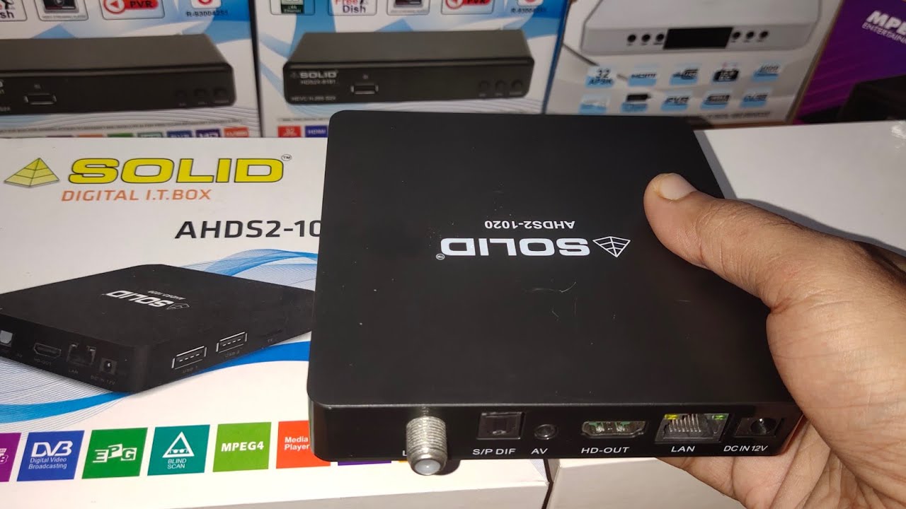 Solid 1020 Android dd free dish set top box solid 1020 4k set top box