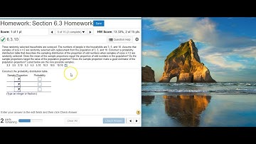 [6.3.10] Creating a proportion sampling distribution probability distribution table