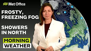 31/12/2025 – Vorst en mist - Weersverwachting voor de ochtend in het VK – Met Office Weer