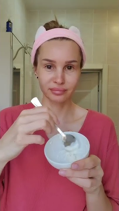 Маска из рисовой муки и сметаны - YouTube