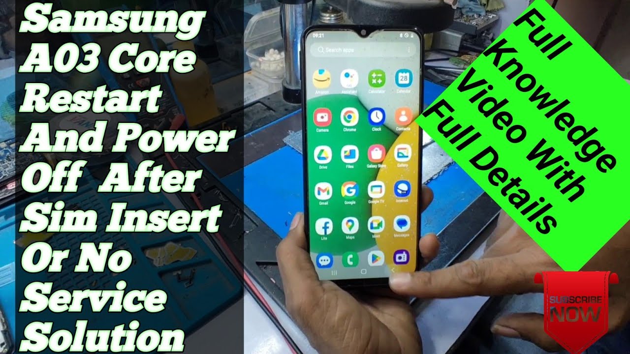 Samsung A03 Core Network Problem Solution & Sim Lagane Par Restart or ...