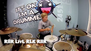 Inverted Paradiddle Fill Intermediate drum fill Drum Lesson