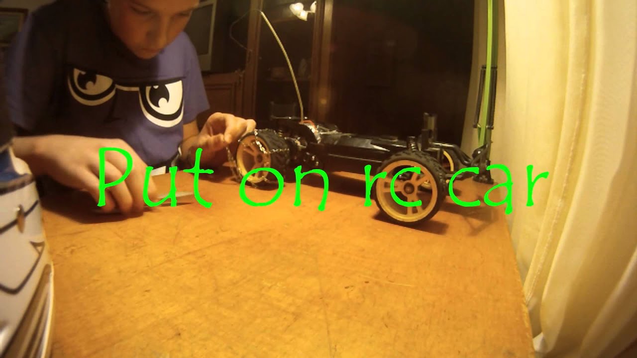 Homemade rc snow chains YouTube