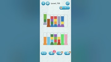 water sort puzzle game level 769 Numpuz android ios games funny gaming all level gameplay