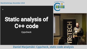 Daniel Marjamäki: Cppcheck, static code analysis