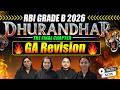 RBI Grade B 2026 GA Mahamarathon | Most Important Current Affairs for Phase 1 | Last Minute Revision