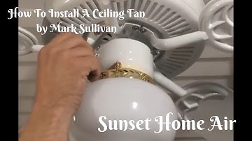 How To Install A Ceiling Fan By Mark Sullivan - Full Video