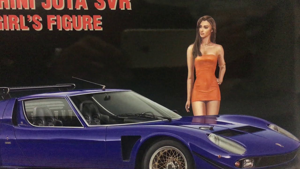 ハセガワ 1&frasl;24 ランボルギーニ イオタ SVR w&frasl;イタリアンガールズフィギュア プラモデル組立キット