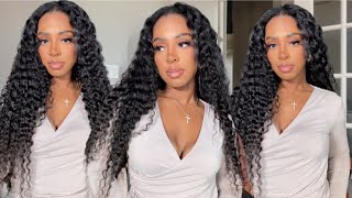 The Best Affordable Natural Curly V-Part Wig Review / How To Blend Natural Hair ft Ashimary Hair