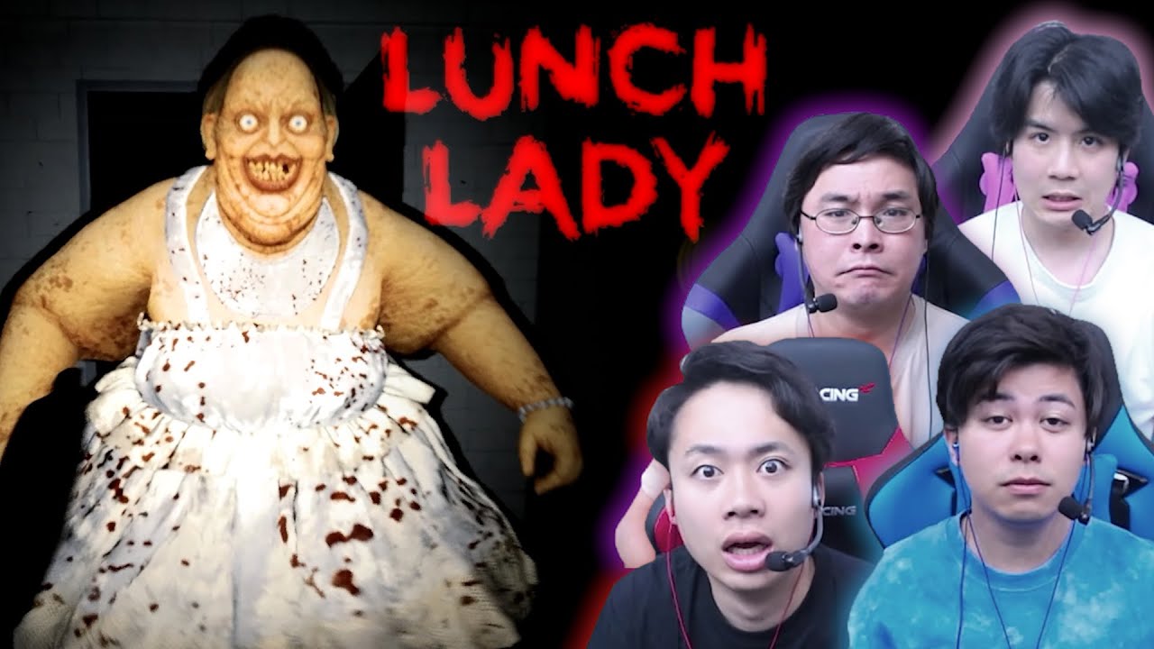 狂った給食のおばさんから逃げて脱出するホラーゲーム【Lunch Lady】