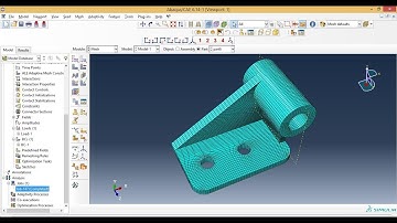 Abaqus Meshing Tutorials -  Meshing 3D Solid Bracket Part in Abaqus 6.14