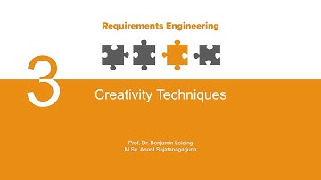 Requirements Engineering |  L03 Elicitation - Part 5 | Creativity Techniques