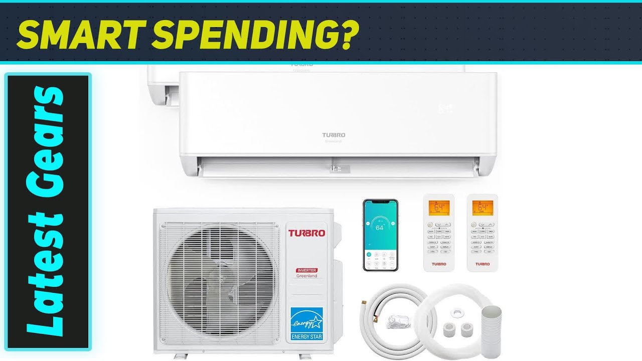 Двухзонный мини-сплит-кондиционер TURBRO мощностью 18 000 БТЕ — Лучшая высокоэффективная система ...
